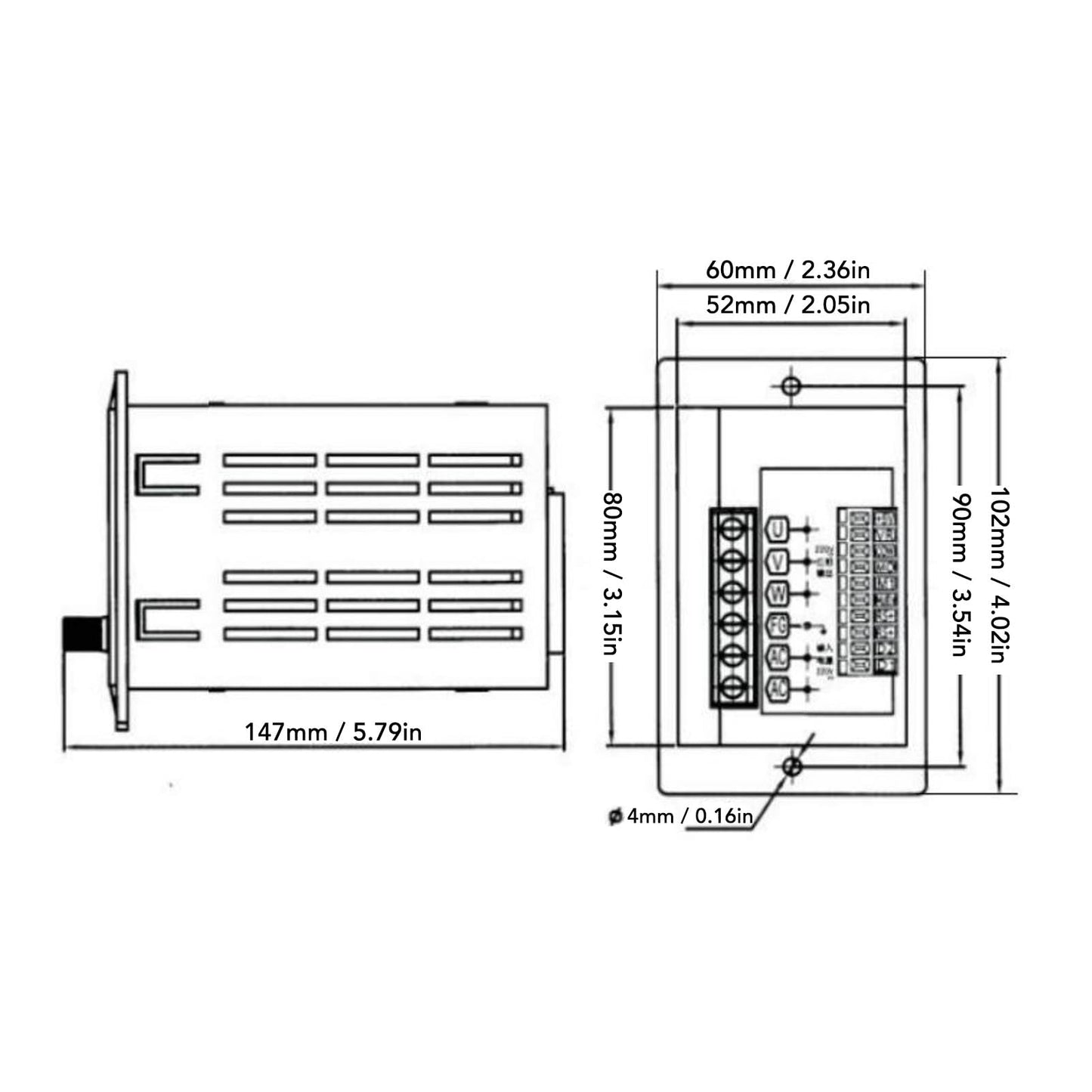 1.1 kW VFD variable frequency drive, 0.1-400 Hz mini motor VFD, 1 PH 176-264 V to 3 PH 0-220 V, 1.1 kW 6 A, speed controller for electric motors.