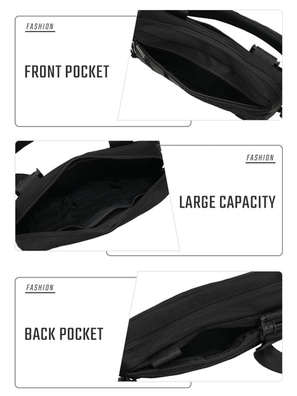 TACTICAL_GEEK Cache L3C EDC Sling Bag Chest Crossbody Bag, 1000D OXFORD CLOTH Shoulder Bag, Waist Bag Shoulder Bag Chest Bag with Adjustable Shoulder Strap for Travel School Hiking, Black