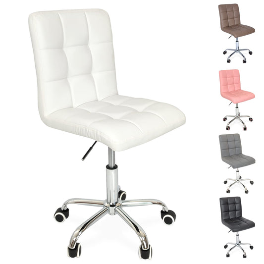 Beltom® Swivel Chair Office Chair Desk Chair Adjustable Height PC Chair Ergonomic - White