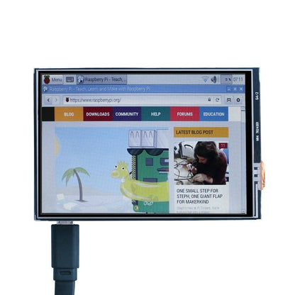 ELEGOO 3.5 inch TFT LCD Touch Screen Monitor 480x320 for Raspberry Pi with all data and touch pen (SPI interface)