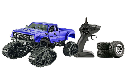 Amewi Pickup Truck Brushed 1:16 RC model car Electric Crawler Four-wheel drive (4WD) RtR 2.4GHz, Blue