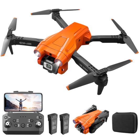 Mingfuxin Foldable Drone with Camera for Beginners, RC Quadcopter Drone with App WIFI FPV Live Video, Altitude Hold, Headless Mode One-Key Take-off Landing for Adults Kids