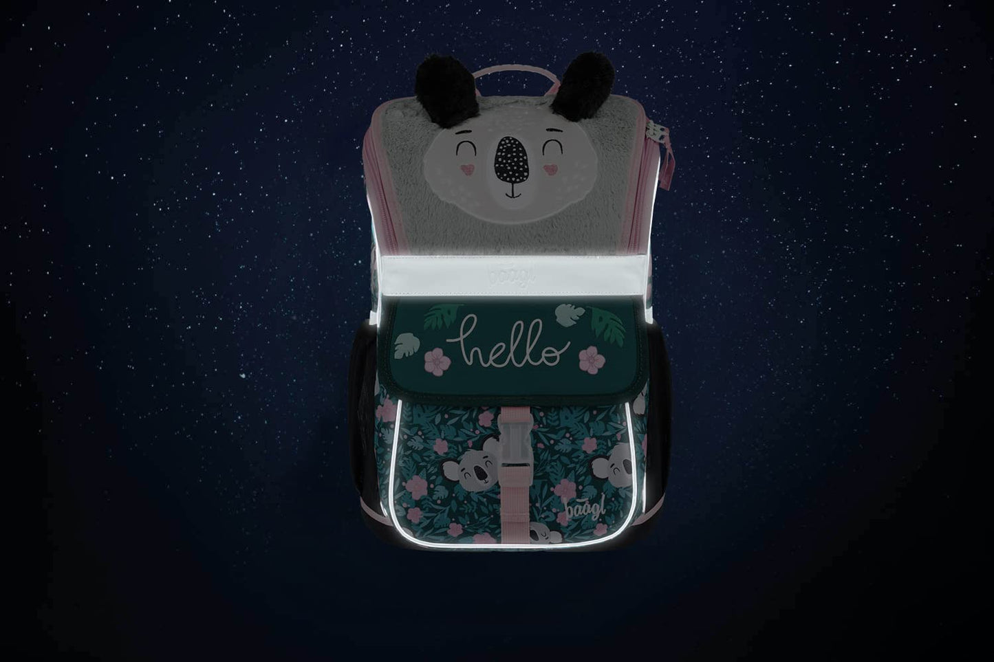 School bag set for girls, 5 pieces - suitable for 1st grade - elementary school backpack with chest strap - ergonomic school backpack (Baby Koala)
