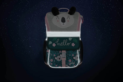 School bag set for girls, 5 pieces - suitable for 1st grade - elementary school backpack with chest strap - ergonomic school backpack (Baby Koala)