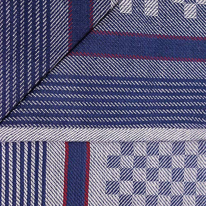 Top Fuel Fashion 20-piece set tea towels kitchen towel dish towels kitchen hand towel checkered cotton anthracite + blue