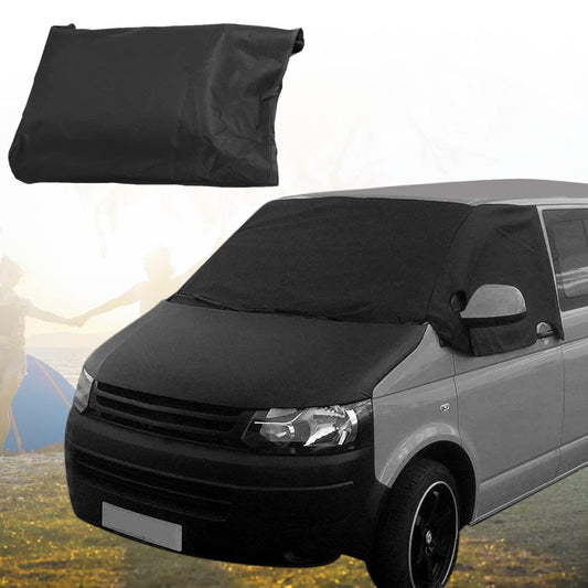 Windshield cover for V-W T5, Cover Car Windshield, Heavy-duty 600D Oxford Fabric Windshield Sun Shade Weatherproof Camping Cover.