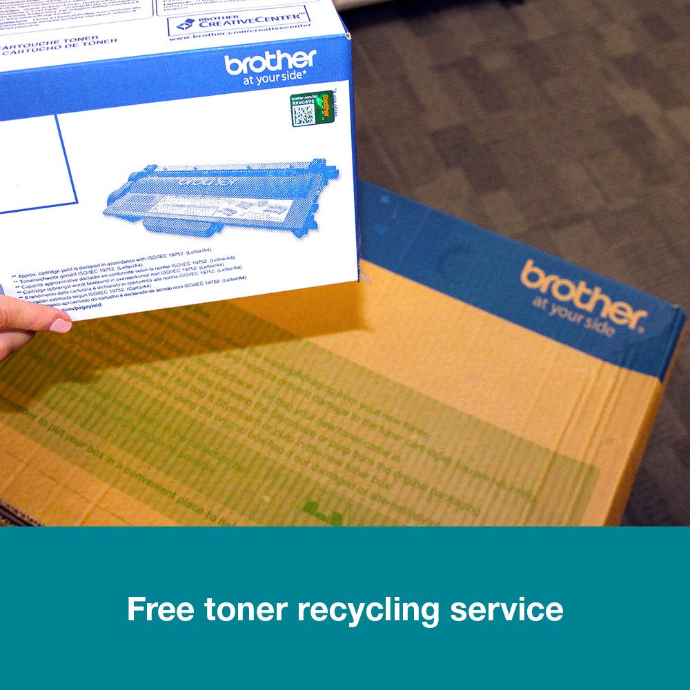 Brother TN2410 TN-2410 Toner Cartridge (for Brother HL-L2310D, HL-L2350DW, HL-L2370DN, HL-L2375DW, DCP-L2510D, DCP-L2530DW, DCP-L2550DN, MFC-L2710DN, MFC-L2710DW, MFC-L2730DW, MFC-L2750DW) black