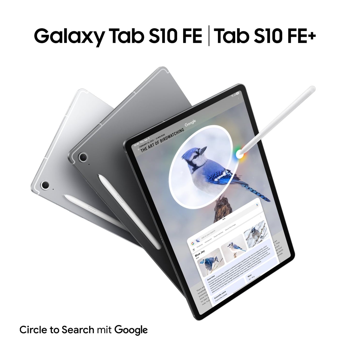 Samsung Galaxy S10 FE AI-Tablet, Android tablet, 256GB storage, 12GB RAM, 10.9" display, includes S Pen, Wi-Fi, long battery life, gray, 36-month manufacturer warranty [Amazon exclusive].