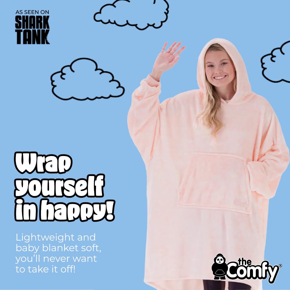 THE COMFY Dream | oversized portable blanket made of lightweight microfiber, one size fits all, as seen on Shark Tank.