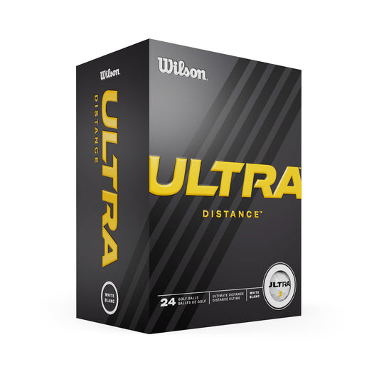 Wilson golf balls, Ultra Distance, two-piece golf ball, 24 balls, White.
