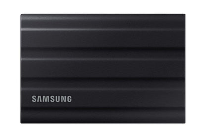 Samsung Portable SSD T7 Shield, 2 TB, USB 3.2 Gen.2, 1,050 MB/s read, 1,000 MB/s write, Robust external hard drive outdoor for Mac, PC, and smartphone, Black, MU-PE2T0S/EU