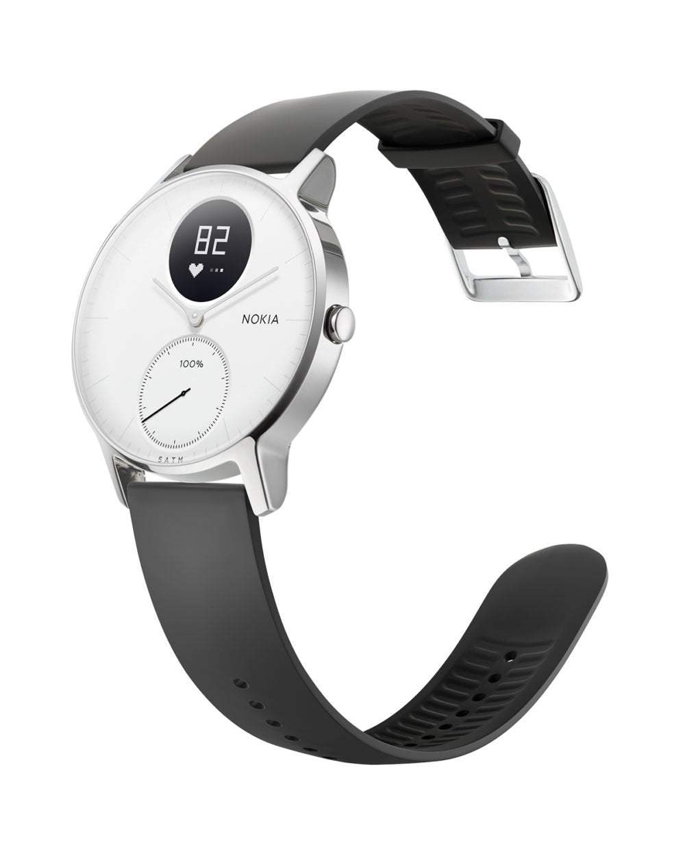 Withings Steel HR - Hybrid Smartwatch - Activity tracker with Connected GPS, heart rate monitoring, sleep tracking, smartphone notifications, waterproof and a battery life of 25 days.