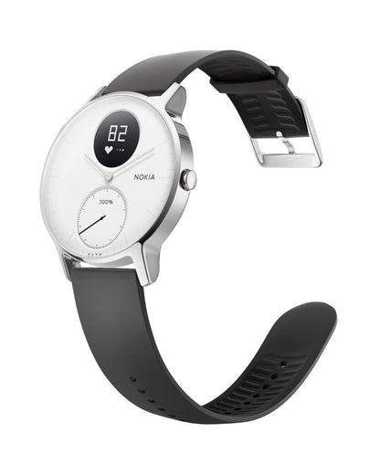 Withings Steel HR - Hybrid Smartwatch - Activity tracker with Connected GPS, heart rate monitoring, sleep tracking, smartphone notifications, waterproof and a battery life of 25 days.