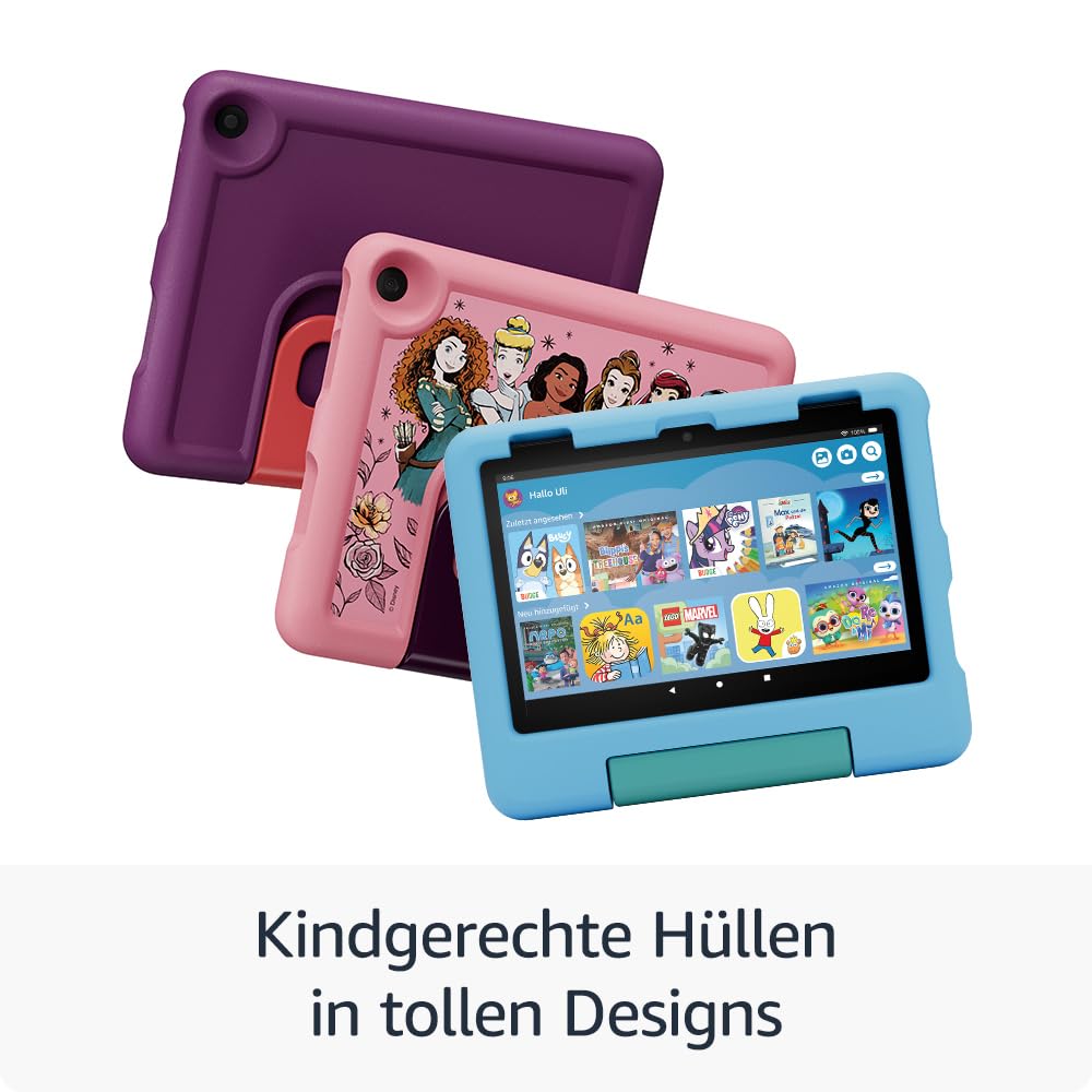 Amazon Fire HD 8 Kids Tablet (Latest Generation) for kids aged 3-7 yrs. | 3 GB RAM, ad-free content, built-in parental controls, 13 hrs battery life, 32 GB, Disney Princesses design (2024)