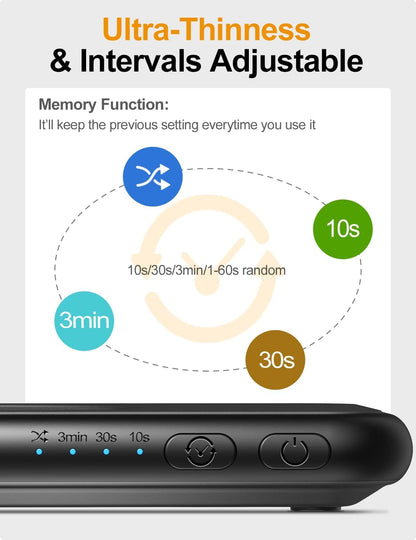 meatanty Ultra Thin and Quiet Invisible Mouse Jiggler, adjustable interval timer, Mouse Mover with ON/OFF switch, Mouse shaker Mouse clicker, random movement, driver-free