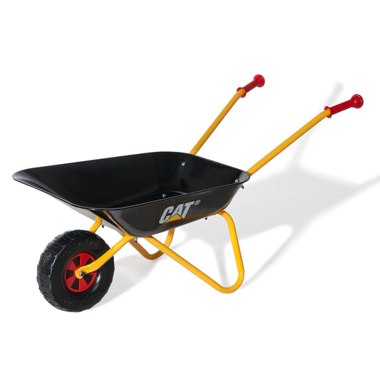 Rolly Toys Caterpillar Children's Wheelbarrow (CAT Wheelbarrow; Metal bowl; Plastic handles; Children from 2.5 years) 271818