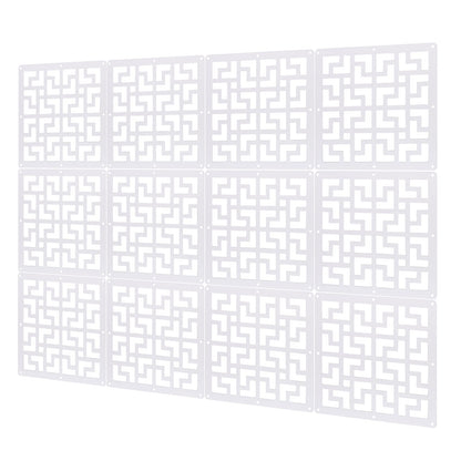 YHANEC Hanging Room Divider 12 Piece DIY Hanging Room Divider for privacy, decorating living, dining, and work spaces, hotels, and bars.