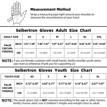 Seibertron Dirtclaw Unisex BMX MX ATV MTB Road Racing Mountain Bike Cycling Gloves Cycle Gloves Dirt Bike Gel Padded Non-Slip Half Finger Motorcycle Sports Adult Fluorescent Yellow