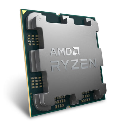 AMD Ryzen 5 7600 processor (integrated Radeon Graphics, 6 cores/12 threads, 65W TDP, AM5 socket, 38MB cache, Up to 5.1 GHz max boost, Wraith Stealth cooler)