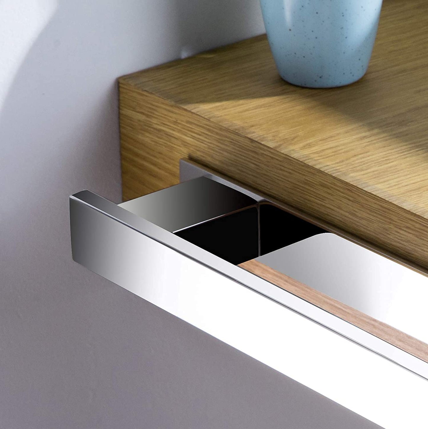 ZUNTO Towel Holder for Bathroom, Drill-Free Towel Bar, Self-Adhesive Towel Ring, Stainless Steel 39cm, Mirror Polished
