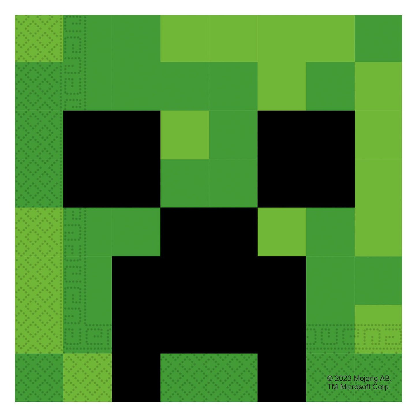 Procos - Minecraft birthday decorations, 52-piece set, paper plates, cups, and napkins for children's birthday parties, party supplies