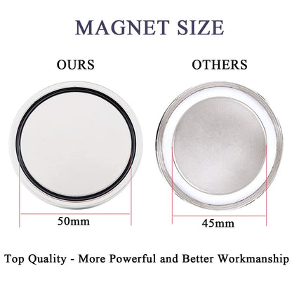 Uolor 160 KG Pulling Force Super Strong Neodymium Eyebolt Magnet, Power Magnet Perfect for Magnet Fishing - Ø 60mm with Eyelet Neodymium Pot Magnet