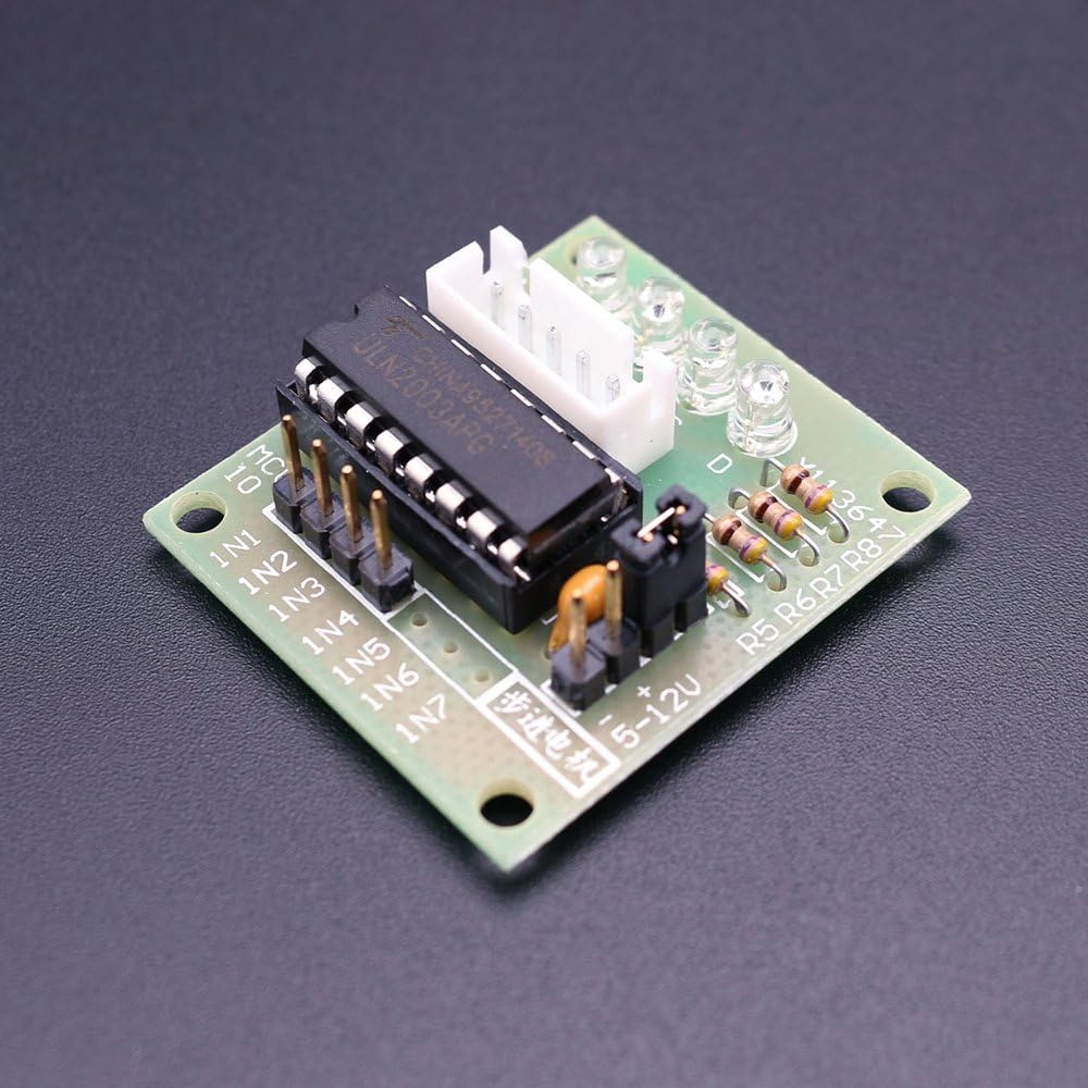 ELEGOO 5-pack Stepper Motor 5V 28BYJ-48 ULN2003 and 5pcs Driver Board ULN2003 for Arduino