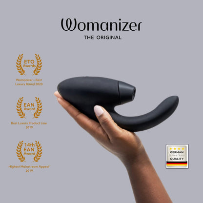 Womanizer InsideOut Clitoral Sucker Vibrator for Women - Clitoris Stimulator with Thrusting Function for Her - Rabbit Vibrator with 12 Intensity Levels