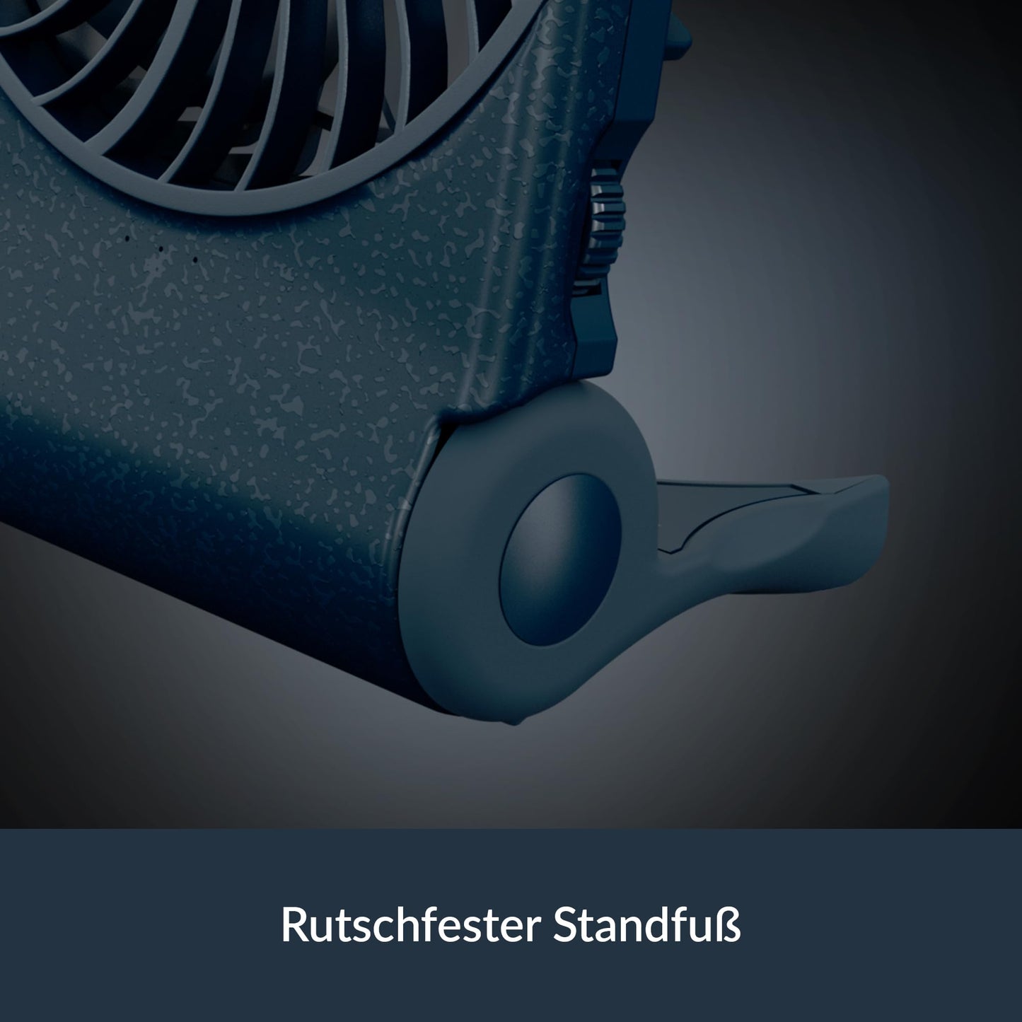 ARCTIC Summair 2Go - Rechargeable handheld fan with stand, infinitely adjustable, 4-77h runtime, USB-C connection (incl. USB-A cable) - Blue