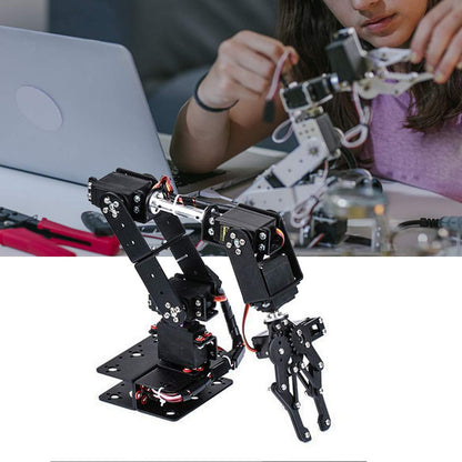 Robot arm kit, robotic arm, 6DoF robot, mechanical arm, gripper claw, kit, DoF manipulator, industrial robot parts