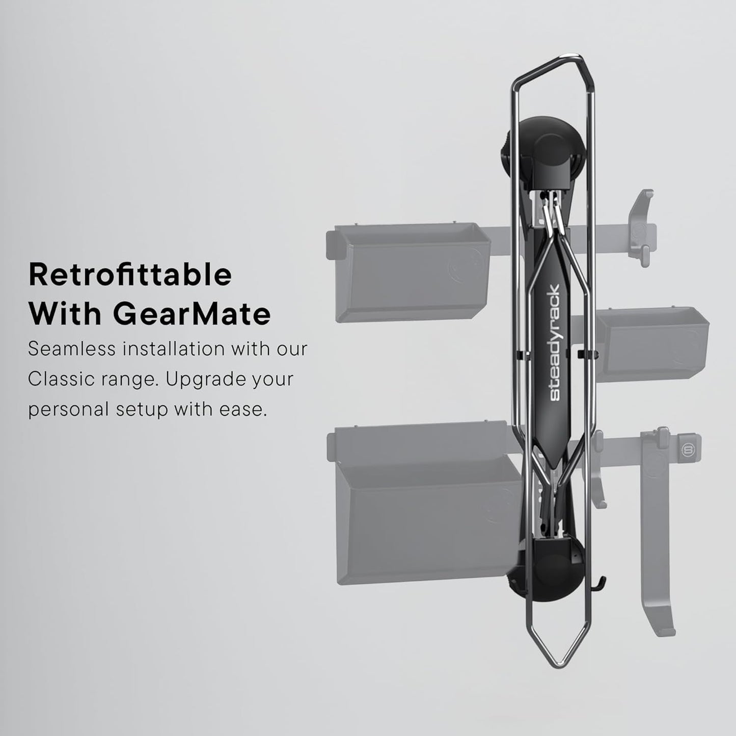 Steadyrack Bike Wall Mount - Classic Rack - Vertical bike wall mount for storage solution in your home, garage, or bike park.