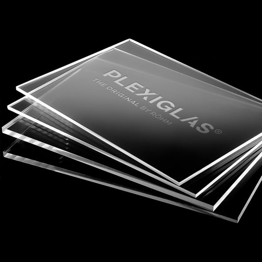AtHaus Acrylic Glass PLEXIGLAS® 2-10 mm Cut to Size Disc Transparent Clear Material Thickness and Size Selectable Premium (5 mm, 700 x 300 mm)