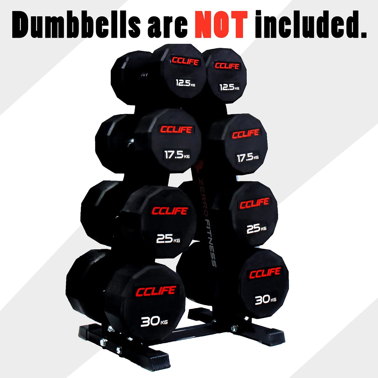 ZERRO Dumbbell Rack Professional Dumbbell Stand Dumbbell Shelf Dumbbell Rack 300kg Capacity