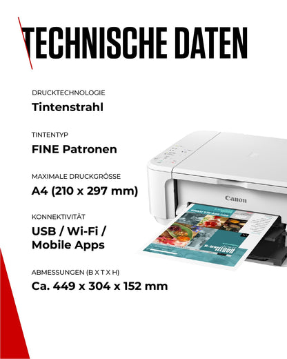 Canon PIXMA MG3650S Series - All-in-One printer, copier & scanner for home use | Wireless smartphone connection | Canon printer for home
