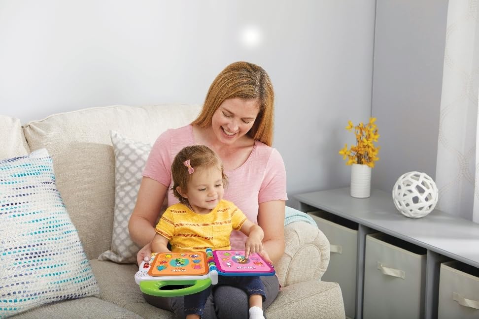 VTech Baby My 100 Words Book - Interactive picture book for learning first words with 12 bilingual pages in German-English - For children aged 2-5 years.