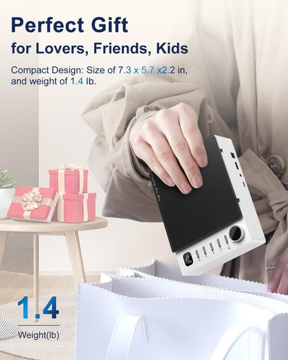 Portable CD Player, Leapwell Portable CD Player with Bluetooth Speaker, Portable CD Player for Kids with Remote Control, Anti-Skip CD Player with Headphones in White.