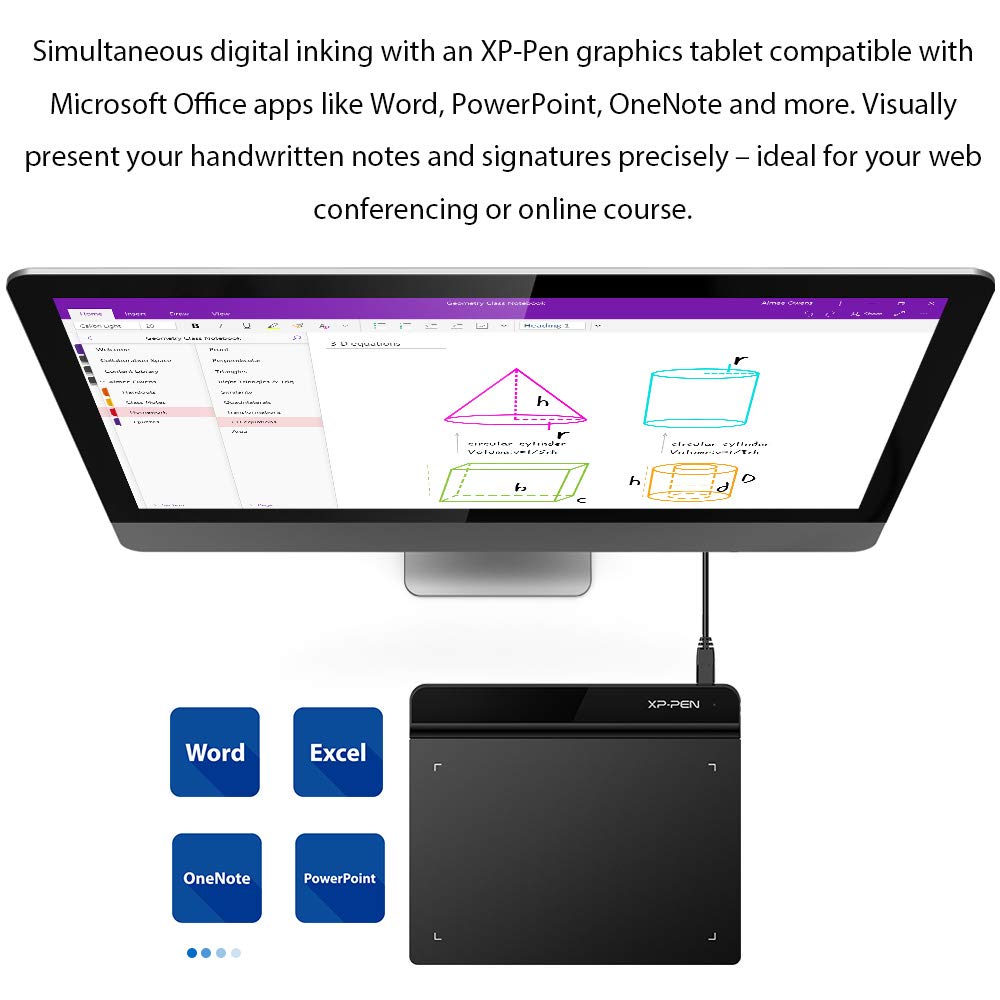 XP-PEN G640 graphic tablet 6 x 4 inches pen tablet for drawing with 20 replacement nibs OSU game pen tablet.