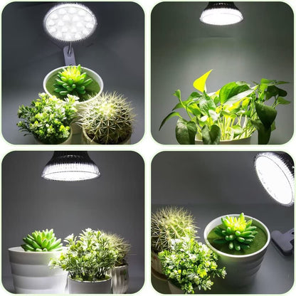 MILYN 54W LED Grow Bulb for Room Plants, E27 spectrum Plant Lamp for Flowering and Growing Plants. Fruiting ensures succulents white lighting.