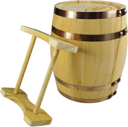 InGenious Mini decanter made of wood for whisky barrels | functional drink holder for whisky and spirits.