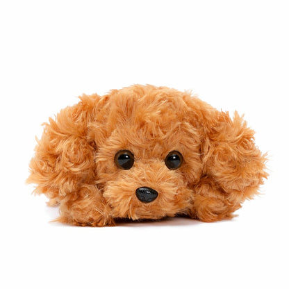MorisMos XXL dog plush toy with 4 babies in the belly, large dog stuffed animal cuddly toy, giant dog pillow toy gift