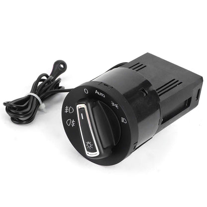 Automatic light switch with light sensor module, automatic headlight control switch upgrade light sensor module. Black ABS plastic. Compatible with MK4.