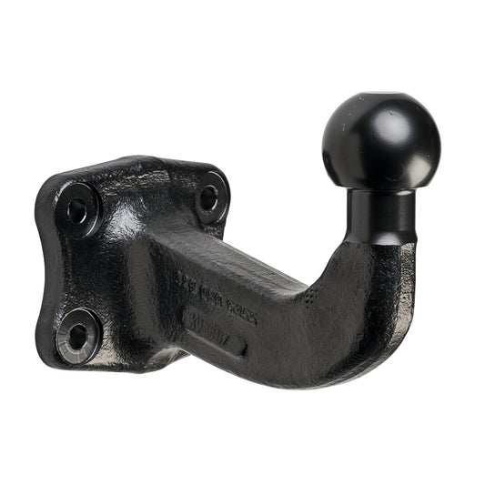 Westfalia mounting plate (4-hole) with ball neck for towbar (without fastening material) - Ball distance horizontally 150mm / D-value 17.5 kN / Hole diameter 10.5mm / Hole pattern 83x56mm