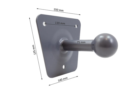 GALLUNOPTIMAL AS15012 wall mount for bike rear carriers/trailers Extended version