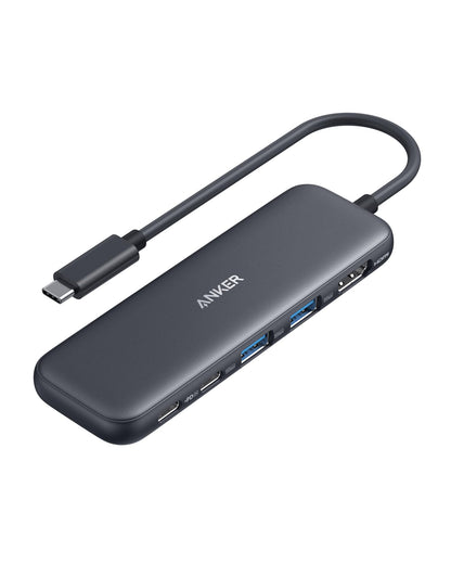 Anchor USB C Hub, 332 USB-C Hub (5-in-1) with 4K HDMI Display, 5Gbps data port, and 2 USB-A ports for MacBook Pro, Air, Dell XPS, Lenovo Thinkpad, HP laptops.