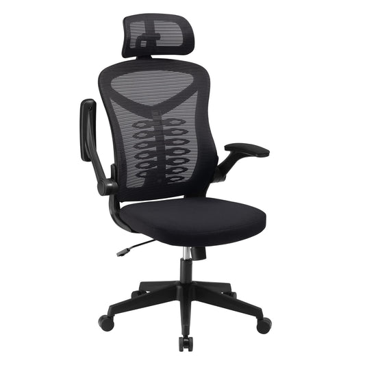 Magic Life Office Chair Ergonomic Computer Adjustable Desk Chair, adjustable lumbar support with thickened cushion, 3D headrest & Comfortable armrest Computer Chair (135 x 65 cm)