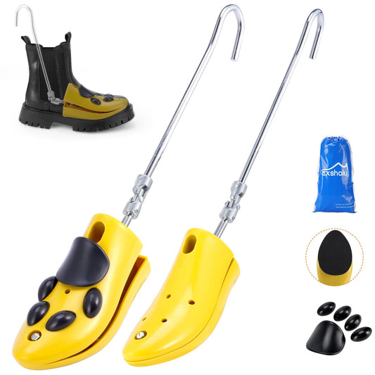 Exshoiu Shoe Stretcher, Boot Stretcher, High Instep Shoe Stretcher, Pair of Adjustable Shoe Stretchers for Men and Women.