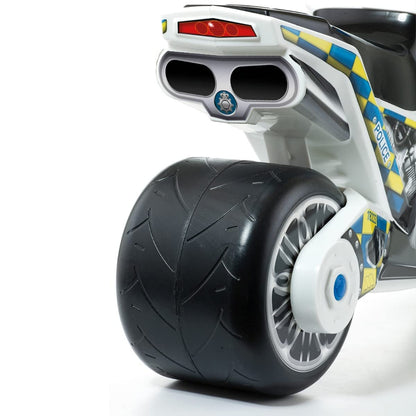 VERY | White Police Dirt Cross Scooter | Off-road scooter | Safe and sturdy children's toy | Promotes healthy child development | +18 months