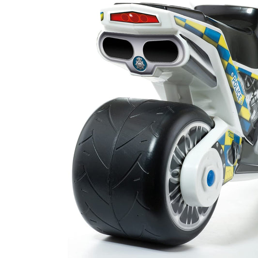 VERY | White Police Dirt Cross Scooter | Off-road scooter | Safe and sturdy children's toy | Promotes healthy child development | +18 months