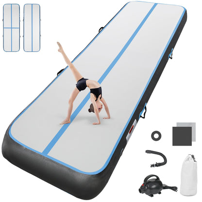 Airtrack mat with electric air pump 10cm high 3M tumbling mats Inflatable gymnastics mat Yoga mat Camping training mat