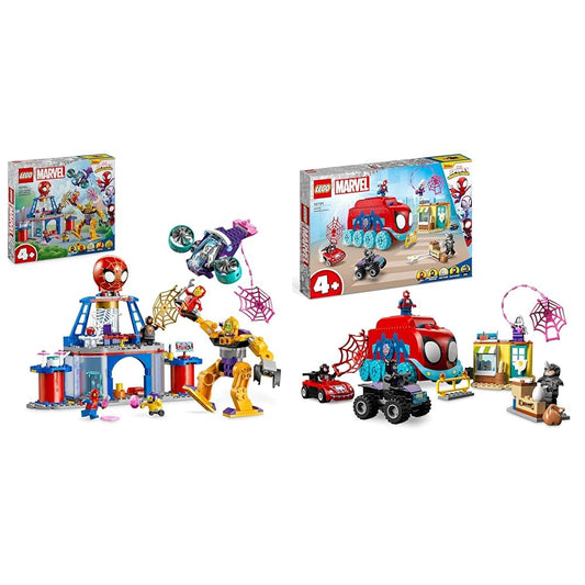 LEGO Marvel Spidey and His Super Friends The headquarters of Spidey's team & Marvel Spidey Team Truck, Toy